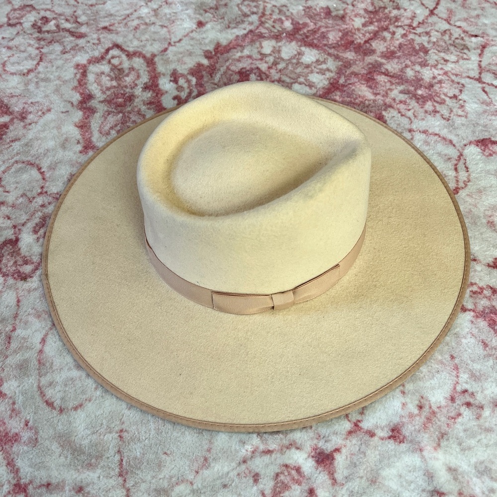 Lack Of Color Cream Fedora Hat